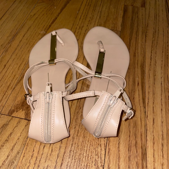 Dolce vita nude and gold strap sandals (sz 7.5) - Picture 3 of 3